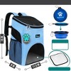 PetAmi Small Dogs Cats Backpack Carrier, Airline Approved Pet Ventilated Safety Strap Buckle for Hiking Travel Camping Outdoor - 2 of 4