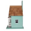 Home Bazaar 9" Beachside Cottage Wood Bird House Seafoam Blue - 3 of 4