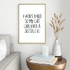 EnvyArt Cat Better Life Metal Framed Art Print - Deny Designs - 2 of 3