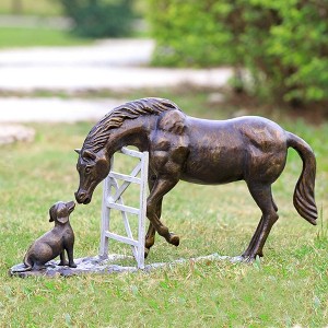 SPI Home Barnyard Pals Garden Sculpture – 25" Wide Farm Animal Outdoor Statue with Pig, Chicken, and Goat Figures - 1 of 3