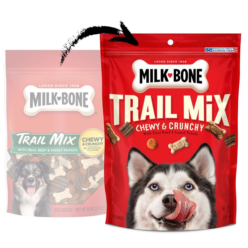 Milk-Bone Treats Bone Trail Mix Beef &#38; Sweet Potato Dog Treats -9oz, 4 of 11
