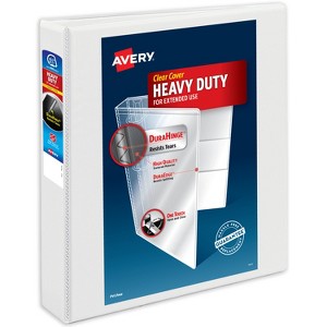 Avery Heavy-Duty Binder, 1.5" Slant Rings, White (79795) - 1 of 4