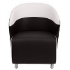 Emma and Oliver Home Office Curved Barrel Back Lounge Chair - image 4 of 4