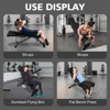 Naysaye Exercise Trainers Weight Bench Adjustable Foldable Sit-up Chair for Strength Training in Home Gym and Living Room Use, Black, - 2 of 4