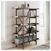 Signature Design by Ashley Lyncott 70" Mid-Century Bookcase, Brown - 2 of 4