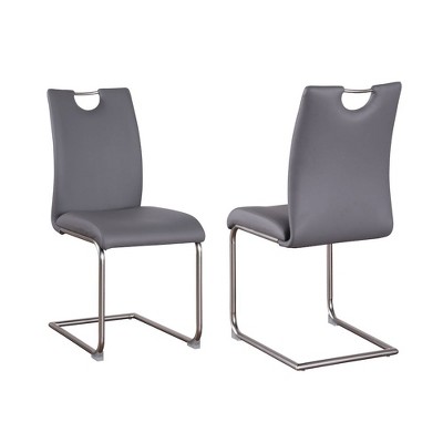 Chintaly Imports,Handle Back Cantilever Side Chair - Set of 4