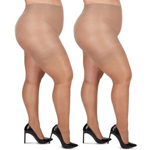 MeMoi 2 Pair Curvy Energizing Ct Pantyhose - 1 of 1