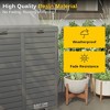 East Oak 62 gal Resin Outdoor Trash Can Gray - 3 of 4
