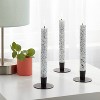 6pk Taper Candle Set Blue Speckle - Room Essentials™ - 2 of 3