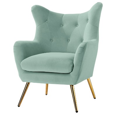 Godefroy Upholstery Accent Chair velvet with Wingback | Karat Home