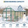 Polycarbonate Greenhouse – Aluminum Walk-In Kit with Roof Vent for Gardening/Backyard (Easy Assembly, 1-Pack) - 3 of 4