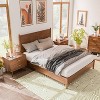 HOMES: Inside + Out 3pc Full Riverstone Mid-Century Modern Bedroom Set with 2 Nightstands Walnut - image 2 of 4