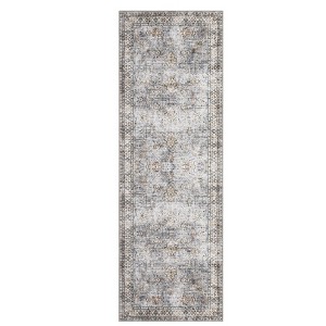 Machine Washable Area Rugs-  Non-Slip Distressed Print Carpet for Bedroom ,Dining Room ,Home Office - 1 of 2