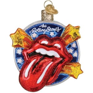 Old World Christmas Blown Glass Ornament for Christmas Tree, The Rolling Stones Tongue - 1 of 4