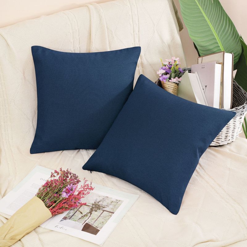 PiccoCasa Waterproof Decors Cushion Sofa Throw Pillow Covers 2 Pcs, 5 of 9