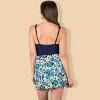 Lands' End Women's Faux Sarong Halter One Piece Swimsuit - Multi - 2 of 3