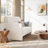 Modern Loveseat Sofa, Modern Boucle Accent Chair, Plush Upholstered Armchair - 3 of 4