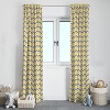 Bacati - Mix N Match Yellow/Charcoal Chevron Curtain Panel - 3 of 4