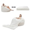Mjkone Bean Bag Chairs for Adults, 2 in 1 Bean Bag Chairs, Convertible Bean Bag with Filler for Gaming Large Foam - 3 of 4