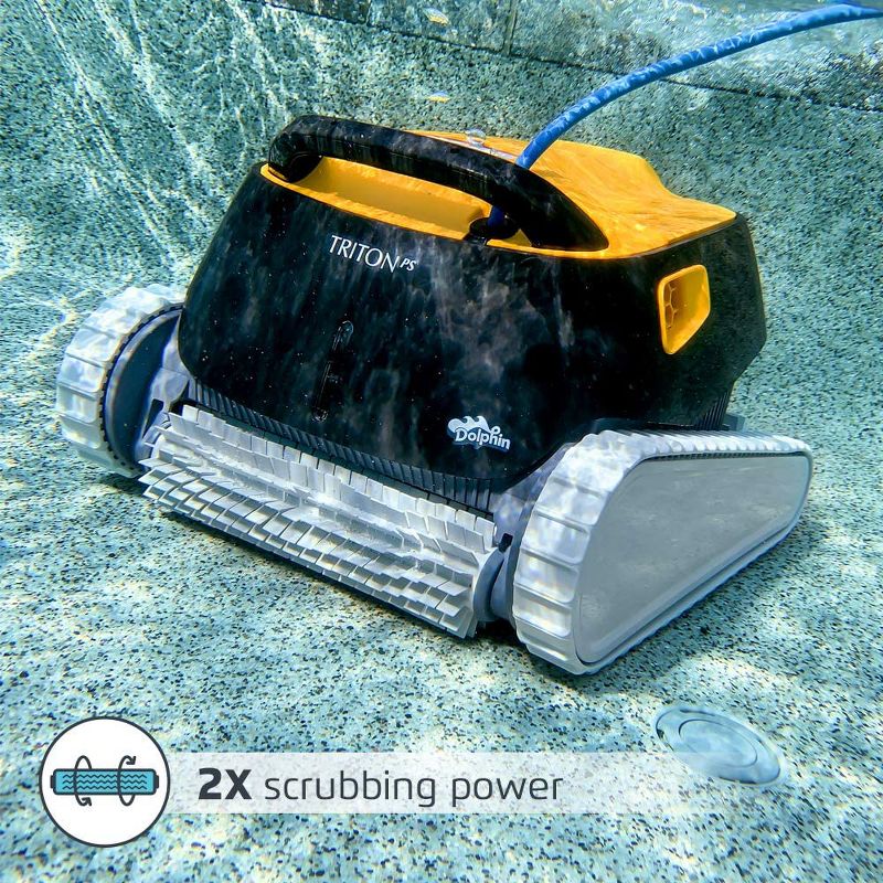 Dolphin Triton PS w/ Powerstream Inground Robotic Pool Cleaner with Ultra Fine Filter, 5 of 8