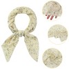Allegra K Women's Chiffon Floral Print Square Scarves Kerchief Neck Scarf Neckerchief - 4 of 4