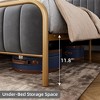 Whizmax Platform Bed Frame, Wood Slat Support Bed Frame with Button Tufted Headboard Bed Frame with Heavy Duty Metal - 4 of 4