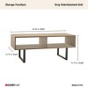 ClosetMaid Wooden Coffee Table with Storage Shelves, Multifunctional Home Furniture for Living Room, Bedroom or Office, 39 Inch Wide, Gray - 2 of 4