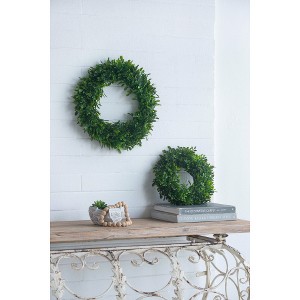 DYLives Artificial Greenery Wreaths - 16" & 12" Double Holiday Wreath Bundle for Door, Wall & Mantel Decor Set of 2 - 1 of 4