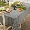 Design Imports  Farmhouse Gingham Tablecloth, Black, 52X52" - 2 of 4