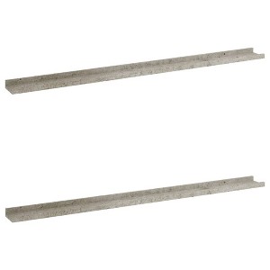 vidaXL Wall Shelves 2 pcs Concrete Gray 45.3"x3.5"x1.2" - 1 of 1