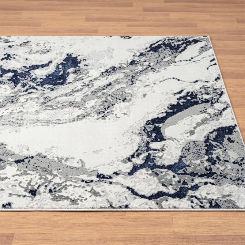Luxe Weavers Abstract Marble Area Rug, 4 of 14