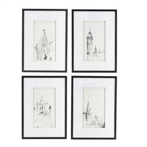 Chery Life 4 Pcs 20" x 28" Botanical Wall Art Prints, Home Decor for Living Room, Dining Room, Bedroom, Hallway - 1 of 4