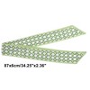 Unique Bargains Women's Heart Argyle Scarf Headband Green White 1 Pc - 4 of 4