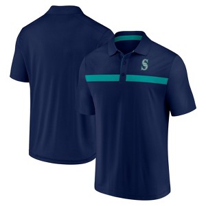 MLB Seattle Mariners Men's Polo T-Shirt - 1 of 3