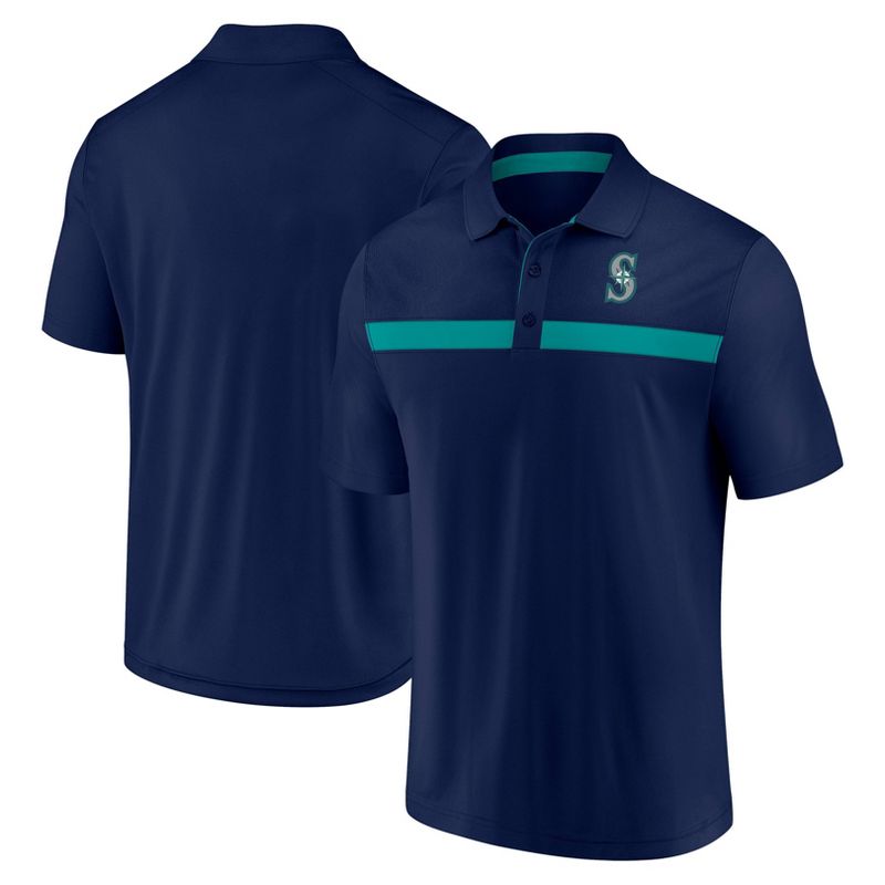 MLB Seattle Mariners Men's Polo T-Shirt, 1 of 4