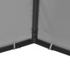 vidaXL Garden Gazebo Steel, Large Outdoor Canopy, Waterproof and Removable Oxford Fabric Roof, Ideal for Events and Family Gatherings- Anthracite - 4 of 4