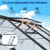 6*8FT Greenhouses for Outdoors,Walk-in Green House with Quick Setup Structure, Roof Vent, Push-Pull Lockable Door, for Garden Backyard, Patio, Lawn - 4 of 4