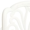 vidaXL Set of 2 Cast Aluminum White Patio Chairs - Weather Resistant - image 4 of 4