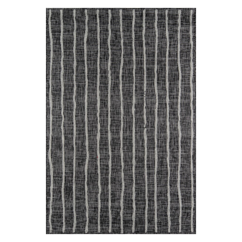 Novogratz Villa Indoor/Outdoor Sicily Charcoal 3'11in X 5'7in Area Rug