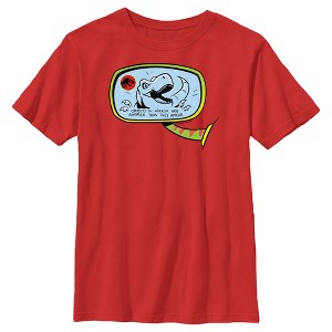 Boy's Jurassic World Objects in Mirror are Hungrier Than They Appear T-Shirt - 1 of 4