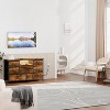 Acekool 8 Drawer TV Cabinet with Socket, TV Console Table Dresser for 50 Inch TV, Adjustable Feet, Storage Organizer - 3 of 4