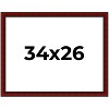 PosterPalooza | Weathered Red Picture Frame - UV Acrylic, Backing Board, Hanging Hardware Included - 2 of 4