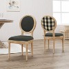 GDFStudio Newman French Country Upholstered Dining Chairs (Set of 2) - 2 of 4