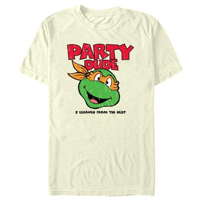 Tee Luv Men's Distressed Teenage Mutant Ninja Turtles Cartoon Shirt (S)