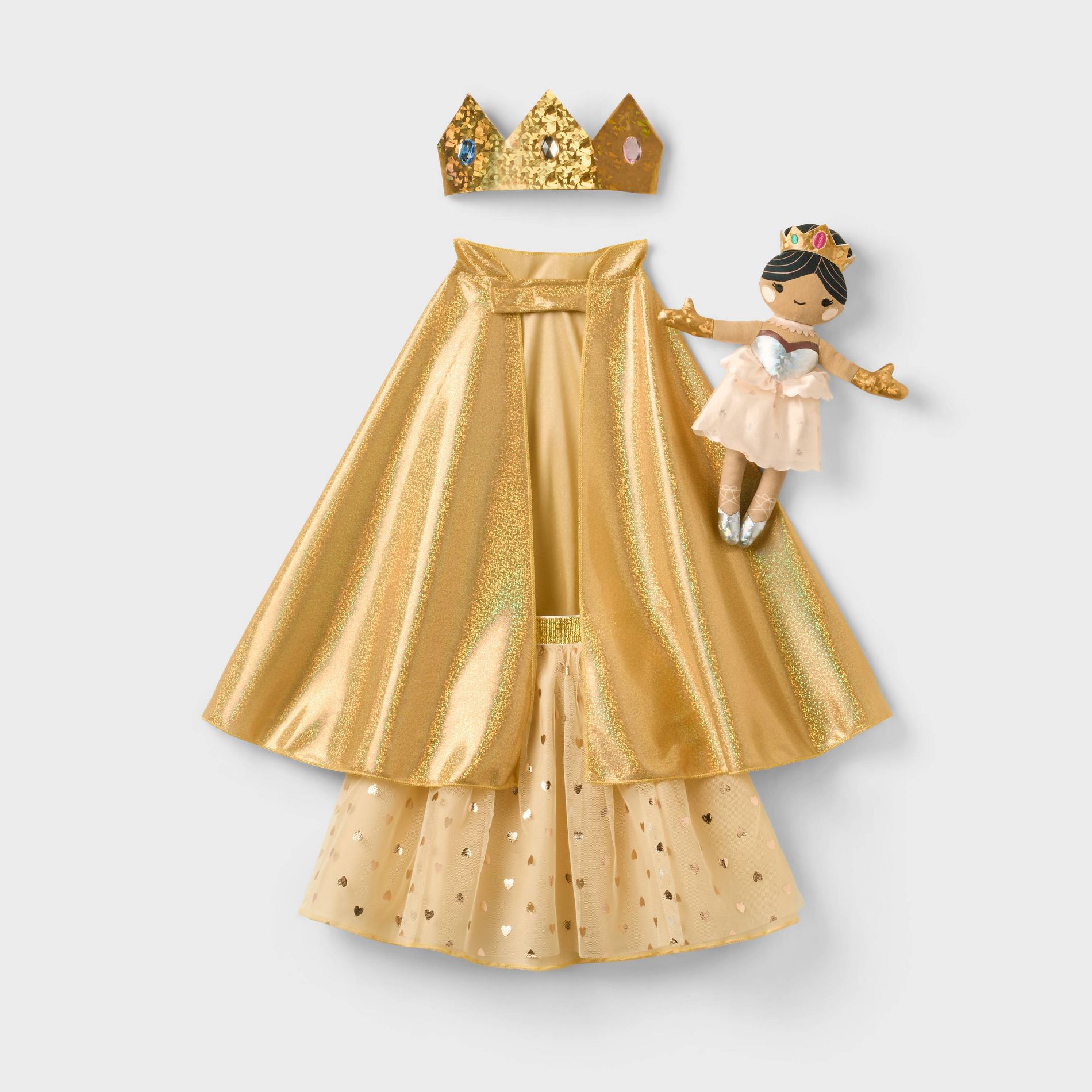 25.7" Royal Dress-Up 3 with Doll 4pc Set - Gigglescape™
