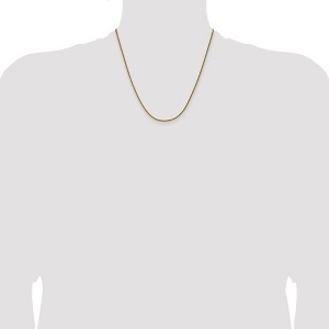 Chisel Stainless Steel Polished Yellow IP-plated 1.5mm 20" Square Wheat Chain Necklace - 1 of 4