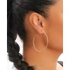 SHINE by Sterling Forever Sterling Silver Diamond-Cut 2.25" Hoop Earrings - 2 of 4