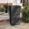 Gulches 31 Oz (118L) Outdoor Waste Bin, Large Capacity Trash Can for Patio, Garden, Yard, Deck Weather-Resistant, Durable Material, black - 2 of 4
