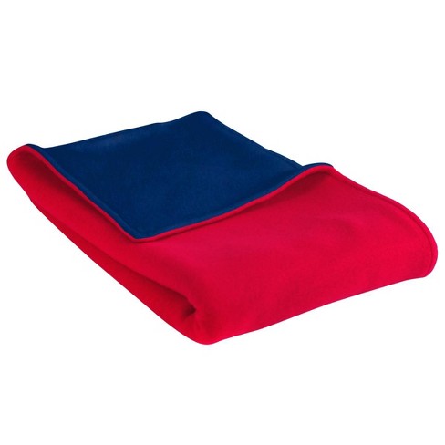 Red and discount blue throw blanket