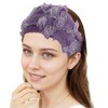 Unique Bargains Women's Floral Lace Wide Design Headband 1 Pc - 4 of 4